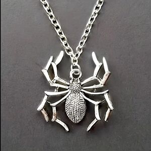 Spider Silver Necklace